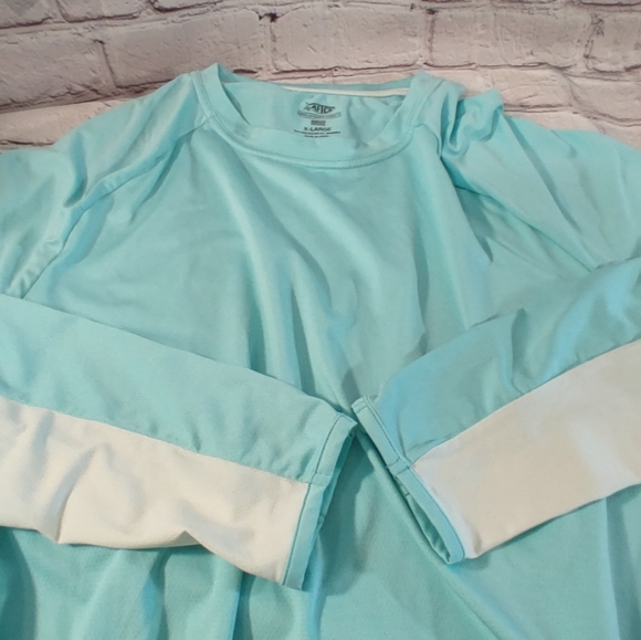 AFTCO XL Longsleeve UPF AF TECH Fishing Colorblock Rashguard - Picture 12 of 15